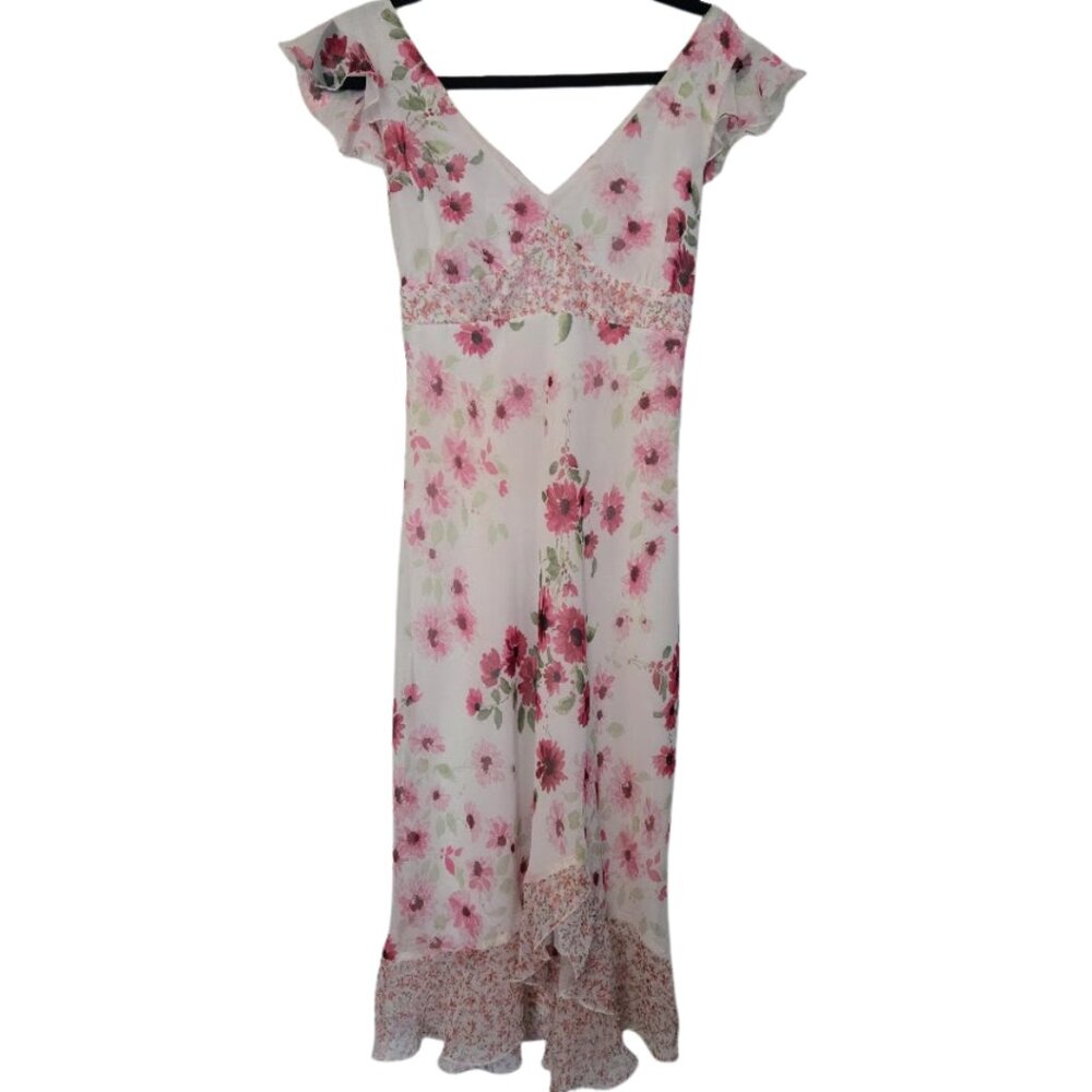 Lovely and‎ light floral New York & Company midi dress Size 6
